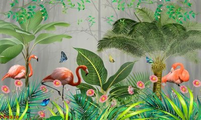 File gốc File tranh dán tường cà phê nhà hàng CF9310 (in tráng gương) sang trọng