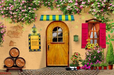 File in ấn File tranh dán tường cà phê nhà hàng CF9315 (bản gốc) chất lượng cao