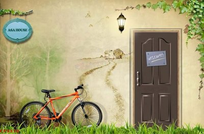 Ảnh gốc File tranh dán tường cà phê nhà hàng CF9318 (độ nét cao) in tráng gương