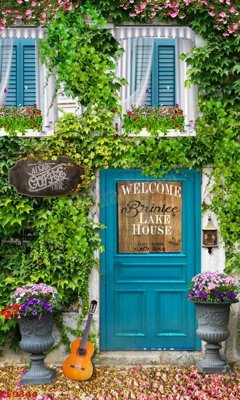 File ảnh File tranh dán tường cà phê nhà hàng CF9344 (gốc) dùng in Pano