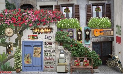 Tải file File tranh dán tường cà phê nhà hàng CF9360 (gốc) chủ đề tôn giáo