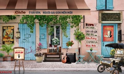 File in trần File tranh dán tường cà phê nhà hàng CF9379 (file gốc) chủ đề vũ trụ