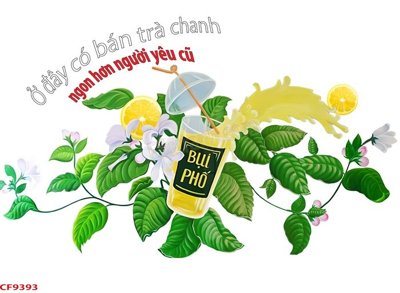 Download file gốc File tranh dán tường cà phê nhà hàng CF9393 (dùng cho in ấn)