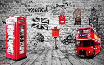 File tranh File tranh dán tường cà phê nhà hàng CF9410 (file gốc) chuẩn màu in