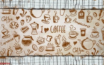 Tải file File tranh dán tường cà phê nhà hàng CF9414 (gốc) chủ đề hoa sen