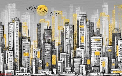 File in trần File tranh dán tường cà phê nhà hàng CF9419 (file gốc) hoa văn 3D