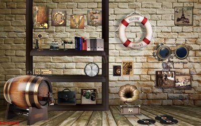 File gốc File tranh dán tường cà phê nhà hàng CF9493 (in mica) làm quà tặng