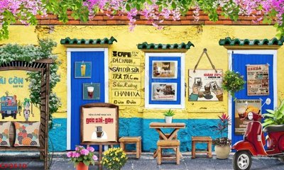 File gốc File tranh dán tường cà phê nhà hàng CF9510 (Filetranh.com) File tranh dán tường cà phê nhà hàng CF9510