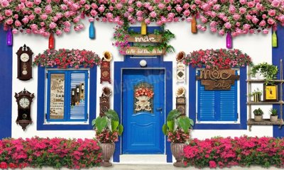 File in trần File tranh dán tường cà phê nhà hàng CF9517 (bản gốc) trời sao