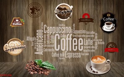 Chi tiết file ảnh File tranh dán tường cà phê nhà hàng CF9536 sắc nét