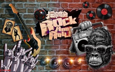 File gốc File tranh dán tường cà phê nhà hàng CF9548 (dành cho trang trí nội thất)