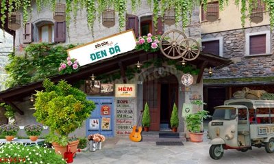 Tải file File tranh dán tường cà phê nhà hàng CF9577 (PSD) cho in ấn quảng cáo