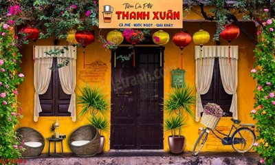 File tranh File tranh dán tường cà phê nhà hàng CF9581 (gốc) chủ đề trẻ em