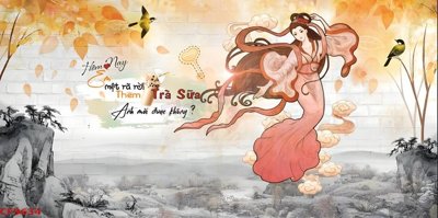 File tranh trang trí File tranh dán tường cà phê nhà hàng CF9634 (tải file gốc)