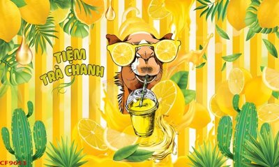 Tải file File tranh dán tường cà phê nhà hàng CF9653 (gốc) làm file tranh quảng cáo