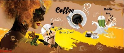 File tranh File tranh dán tường cà phê nhà hàng CF9674 (bản gốc) treo quán cafe