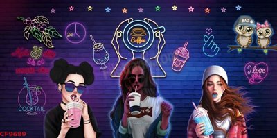 File in lụa File tranh dán tường cà phê nhà hàng CF9689 (phong cảnh) File tranh dán tường cà phê nhà hàng CF9689