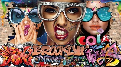 File in mica File tranh dán tường cà phê nhà hàng CF9749 (bản gốc) làm vách ngăn