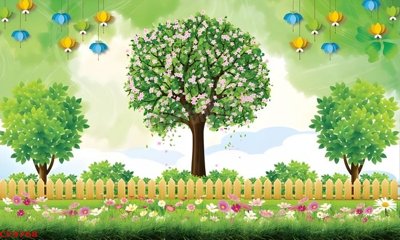 File gốc File tranh dán tường cà phê nhà hàng CF9768 (PNG) chất lượng cao