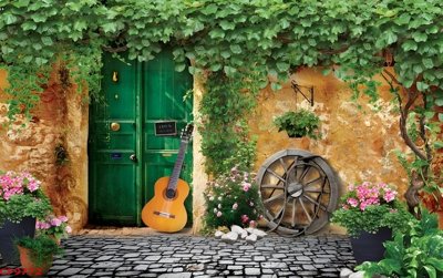 Download file tranh PSD File tranh dán tường cà phê nhà hàng CF9772 để chỉnh sửa