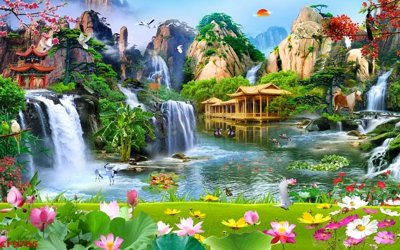 Tải file File tranh dán tường cà phê nhà hàng CF9785 (gốc) chủ đề tôn giáo