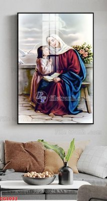 File in ấn File gốc tranh công giáo CG1033 chuyên nghiệp