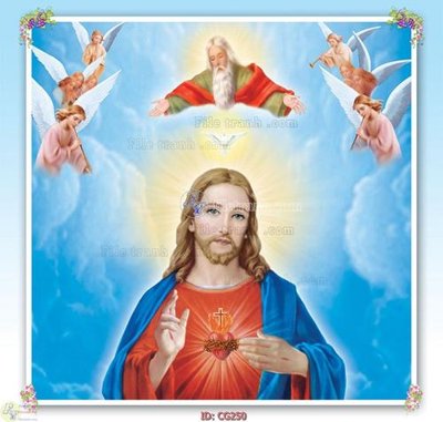 Hình ảnh file gốc File gốc tranh công giáo CG250 cho in UV