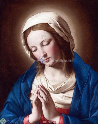 File gốc File gốc tranh công giáo CG278 (in lụa) hoa văn cổ điển