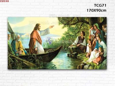 File ảnh File gốc tranh công giáo CG598 (gốc) trang trí khách sạn