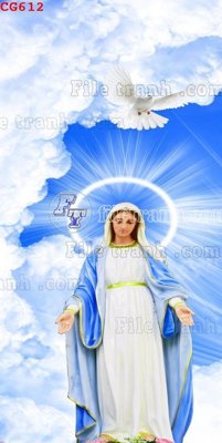 Chi tiết file gốc File gốc tranh công giáo CG612 (cho in tráng gương)