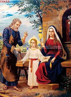 Download file gốc File gốc tranh công giáo CG653 (in mica) 3D