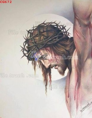 File gốc File gốc tranh công giáo CG672 (cho in UV) siêu nét