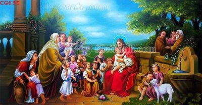 File ảnh gốc File gốc tranh công giáo CG690 không vỡ nét