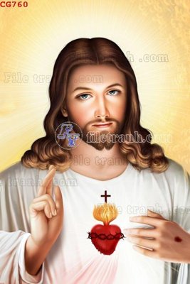 Download file gốc File gốc tranh công giáo CG760 (in lụa) nghệ thuật