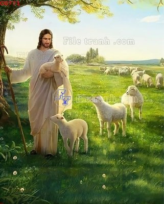 File gốc File gốc tranh công giáo CG771 (in 3D) nghệ thuật