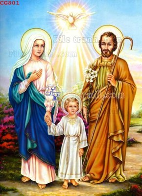 Hình ảnh file gốc in trần nhà File gốc tranh công giáo CG801