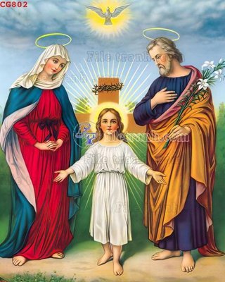 File tranh in trần 3D File gốc tranh công giáo CG802 (ảnh gốc)