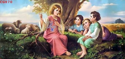 File PSD File gốc tranh công giáo CG870 (bản gốc) độ phân giải cao