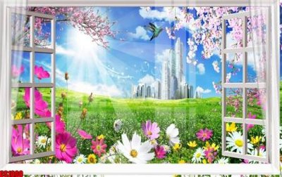 File in trần File tranh gốc cửa sổ 3D CS1000 (file gốc) phong thủy