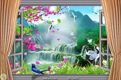 File gốc File gốc cửa sổ 3D CS101 (in mica) trang trí