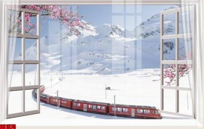 File tranh File tranh gốc cửa sổ 3D CS1075 (gốc) in trên kính