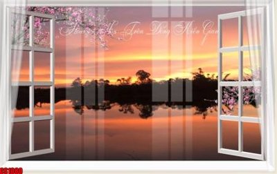 File tranh File tranh gốc cửa sổ 3D CS1080 (bản gốc) treo tường