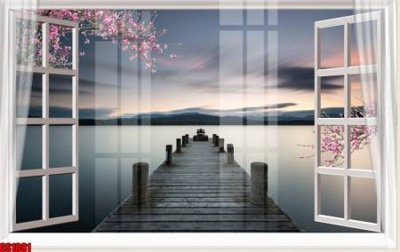 File tranh gốc PSD File tranh gốc cửa sổ 3D CS1081 còn nguyên layer