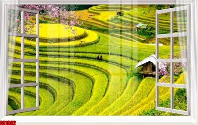 File in trần File tranh gốc cửa sổ 3D CS1082 (file gốc) phong thủy