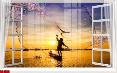 File tranh trang trí File tranh gốc cửa sổ 3D CS1085 (file gốc)