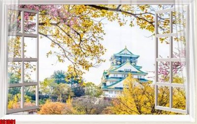 Tải file PSD File tranh gốc cửa sổ 3D CS1091 (nguyên layer) để in