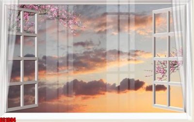 File gốc File tranh gốc cửa sổ 3D CS1094 (ảnh chi tiết) để in lụa
