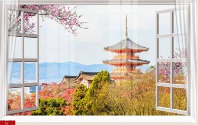 File tranh File tranh gốc cửa sổ 3D CS1100 (bản gốc) trang trí văn phòng