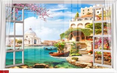 Tệp tin gốc File tranh gốc cửa sổ 3D CS1122 (dùng cho in) File tranh gốc cửa sổ 3D CS1122