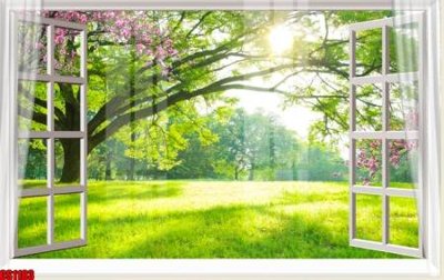 File tranh ảnh gốc File tranh gốc cửa sổ 3D CS1183 dùng cho in khổ lớn